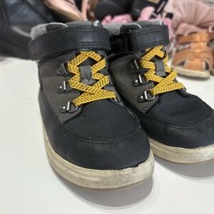 Cat & Jack Black and Yellow Kids Sneakers